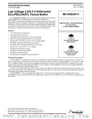 MC100ES6111 datasheet pdf Freescale (Motorola)