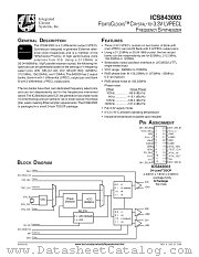 ICS843003 datasheet pdf Texas Instruments