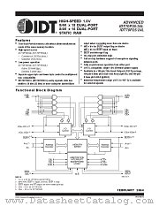 IDT70P34L25BF datasheet pdf IDT