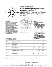 HMMC-3124 datasheet pdf Agilent (Hewlett-Packard)