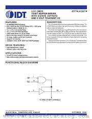 IDT74LVC827AQ8 datasheet pdf IDT