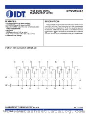 IDT74FCT573CSO8 datasheet pdf IDT