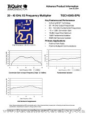 TGC1430G-EPU datasheet pdf TriQuint Semiconductor