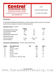 BAV45 datasheet pdf Central Semiconductor