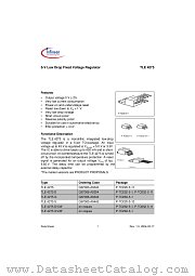 TLE 4275 D datasheet pdf Infineon