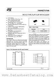 74VHCT174A datasheet pdf ST Microelectronics