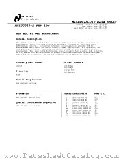 5962-9153101MXA datasheet pdf National Semiconductor
