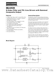 ML6428CS1X datasheet pdf Fairchild Semiconductor