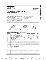 FQP45N15V2 datasheet pdf Fairchild Semiconductor