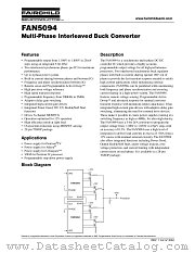 FAN5094MTCX datasheet pdf Fairchild Semiconductor