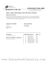 5962-89689012A(54ACT257LMQB) datasheet pdf National Semiconductor
