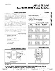 MAX331 datasheet pdf MAXIM - Dallas Semiconductor