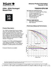 TGB2010-EPU-SM datasheet pdf TriQuint Semiconductor