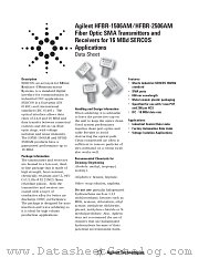 HFBR-0541 datasheet pdf Agilent (Hewlett-Packard)