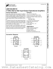 LM6142BIMX datasheet pdf National Semiconductor