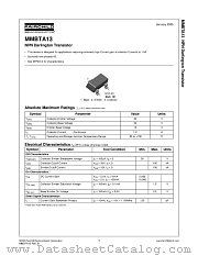 MMBTA13_NL datasheet pdf Fairchild Semiconductor