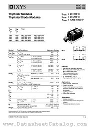 MCC255-16IO1 datasheet pdf IXYS