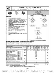 GBPC1510W datasheet pdf Taiwan Semiconductor