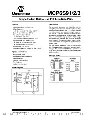 MCP6S93 datasheet pdf Microchip