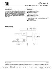 ICS650-40A datasheet pdf Texas Instruments