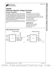 LM3350MM datasheet pdf National Semiconductor