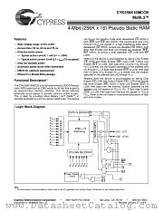 CYK256K16MCCB datasheet pdf Cypress