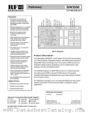 SIW3500 datasheet pdf RF Micro Devices