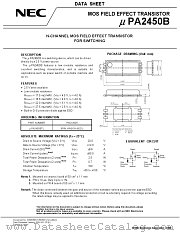 UPA2450BTL-E1 datasheet pdf NEC