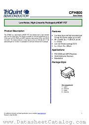 CFH800 datasheet pdf TriQuint Semiconductor