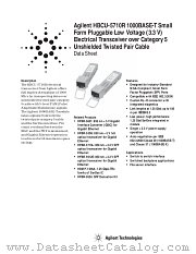 HBCU-5710R datasheet pdf Agilent (Hewlett-Packard)