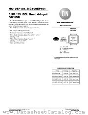 MC10EP101FA datasheet pdf ON Semiconductor