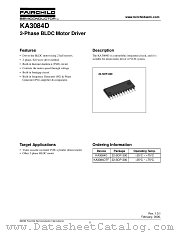 KA3084DTF datasheet pdf Fairchild Semiconductor