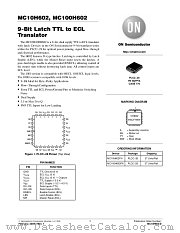 MC10H602FNR2 datasheet pdf ON Semiconductor