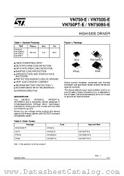 VN750S-E datasheet pdf ST Microelectronics