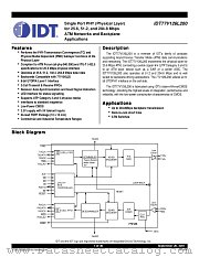 IDT77V126L200TFI datasheet pdf IDT