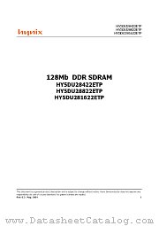 HY5DU28822ET datasheet pdf Hynix Semiconductor