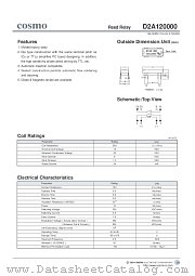 D2A120000 datasheet pdf Cosmo Electronics