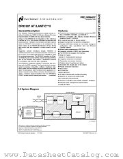DP83907VF datasheet pdf National Semiconductor