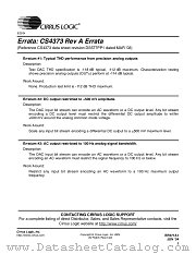 CS4373 datasheet pdf Cirrus Logic