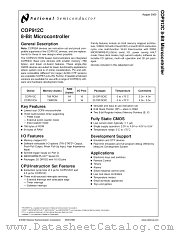 COPCH912-XXX/WM datasheet pdf National Semiconductor