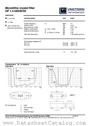 QF1.4-U0200/05 datasheet pdf Vectron