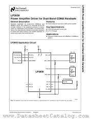 LP3939ILQ datasheet pdf National Semiconductor