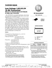 74VCXH16245DTR datasheet pdf ON Semiconductor