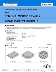 MB89215 datasheet pdf Fujitsu Microelectronics