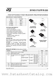BYW51 datasheet pdf ST Microelectronics