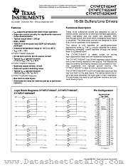 CY74FCT16244CTPVCT datasheet pdf Texas Instruments