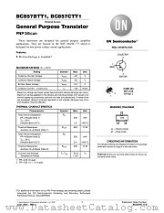 BC857BTT1 datasheet pdf ON Semiconductor