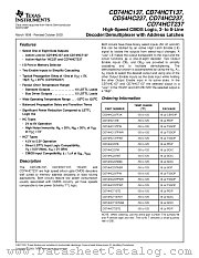 CD74HC237MT datasheet pdf Texas Instruments