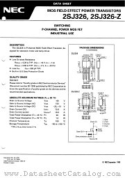 2SJ326-Z-T2 datasheet pdf NEC