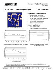 TGC1430F-EPU datasheet pdf TriQuint Semiconductor
